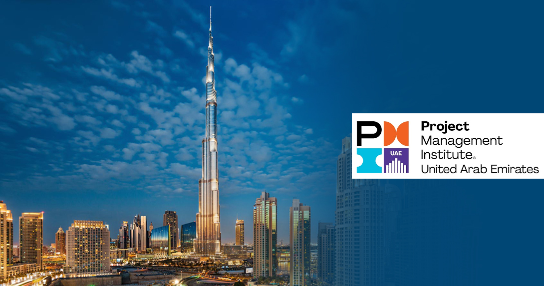 Logo of PMI UAE Chapter in Dubai.